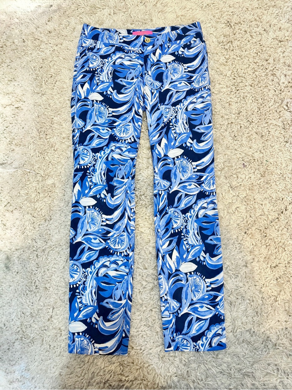 Lilly Pulitzer Kelly Skinny Pants You’re The Zest size 4 - Picture 2 of 4